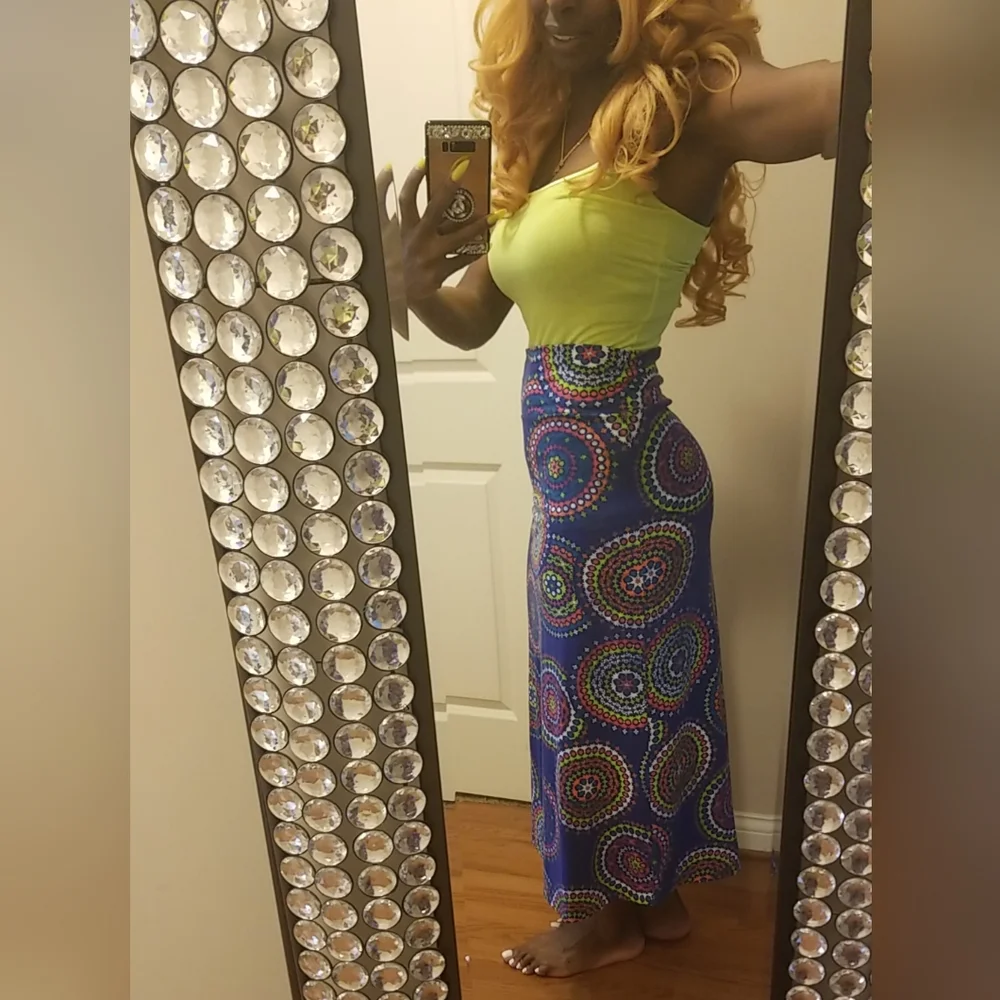 Cute Hippie Colorful Skirt Size XL 14/16 - Picture 3 of 6